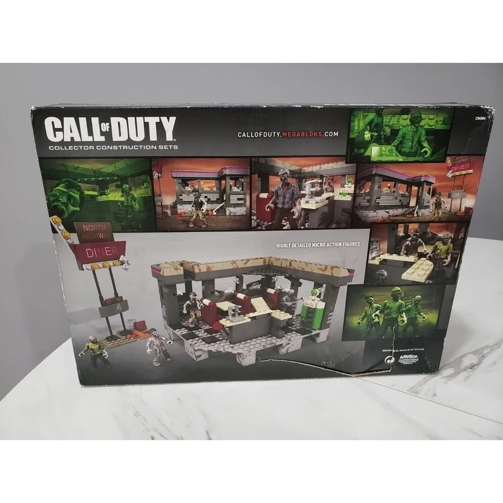 NEW DAMAGED BOX Mega Bloks Call of Duty Zombies TranZit Diner